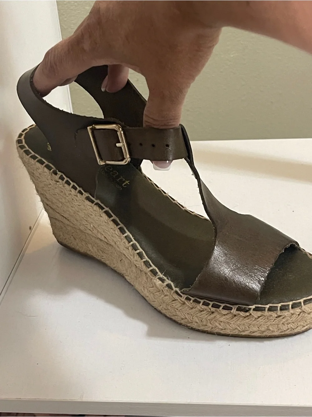 Paseart Wedge Espadrille Sandals in Taupe - Women
